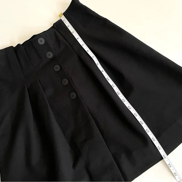 Maje Jioma Pleated Flared ALine Mini Skirt Black Size 38 - Picture 13 of 14